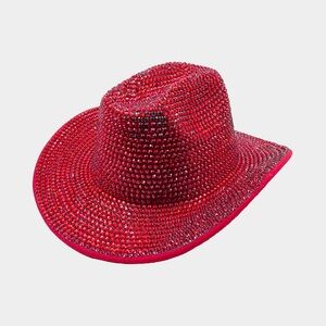 Red Rhinestone Cowboy Hat